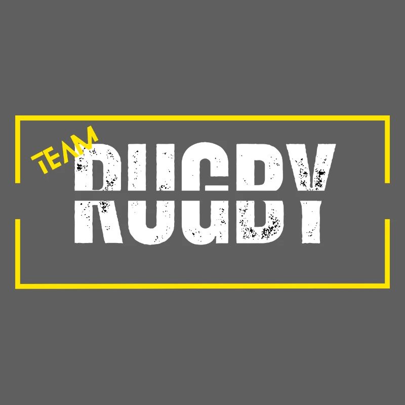 Mannschaft Rugby gelb