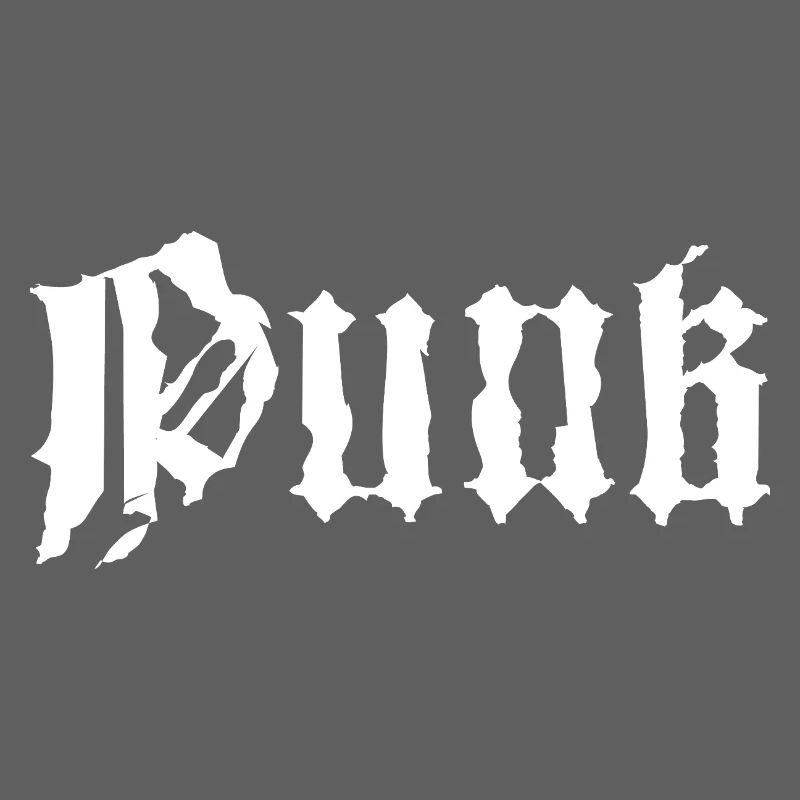 Conception typographique punk grunge gothique