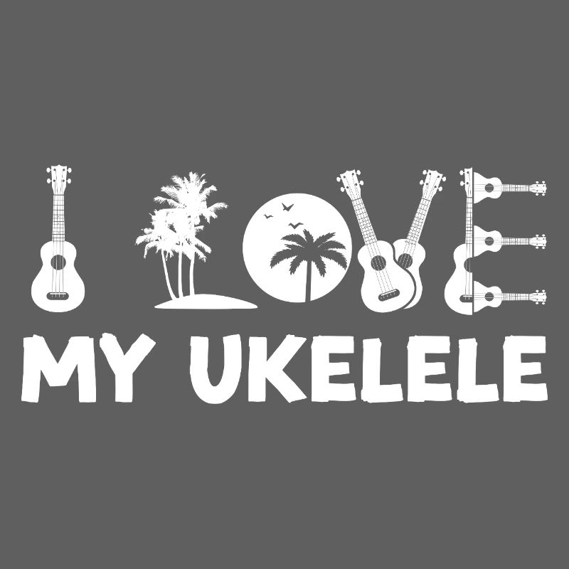 Hawaiian Ukulele Uke I Love My
