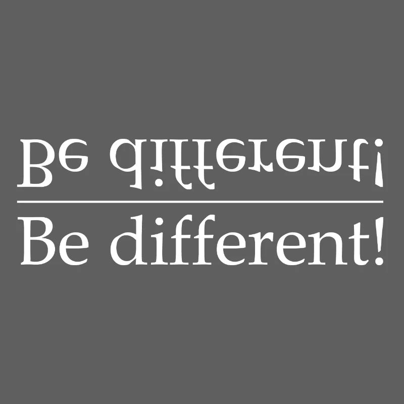 Be different Kontrast-Typografie