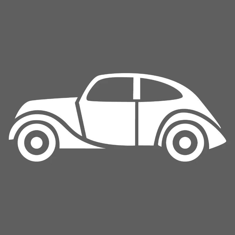 Oldtimer Symbol - Auto Klassiker Comic