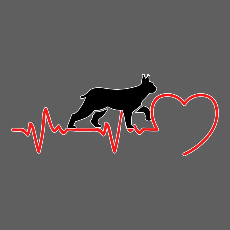 Der Luchs Katze ein Herzschlag in Liebe