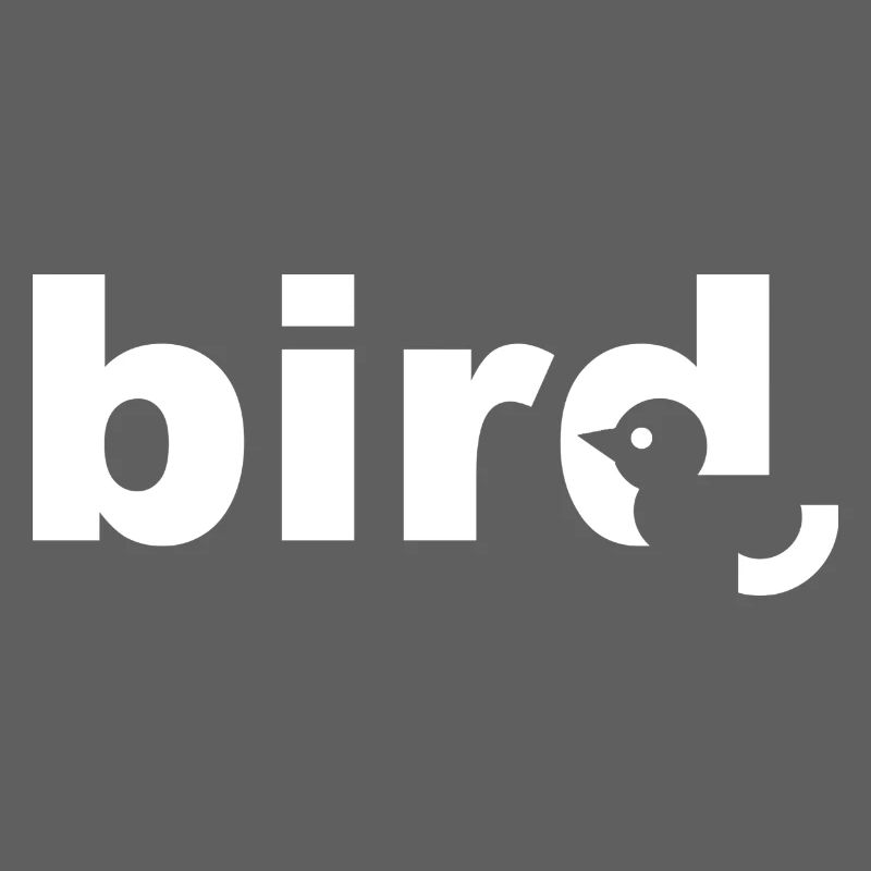 Bird Texte Blanc