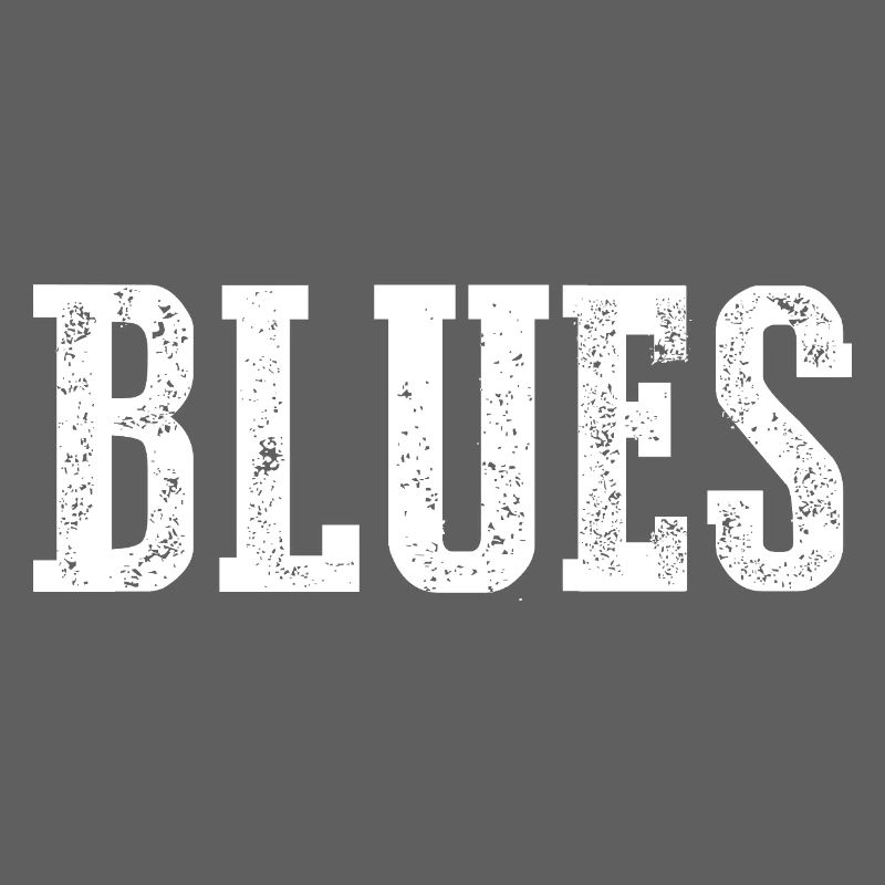 Conception de typographie vintage blues