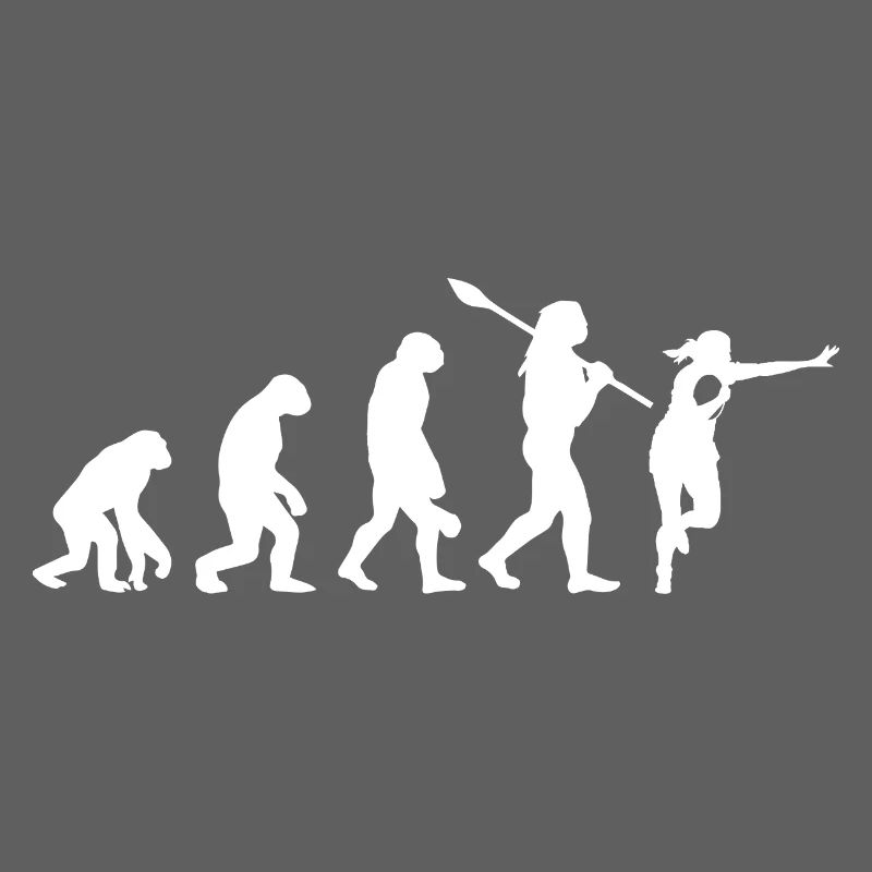 Evolution des Mannes Rugbyspieler-Silhouette