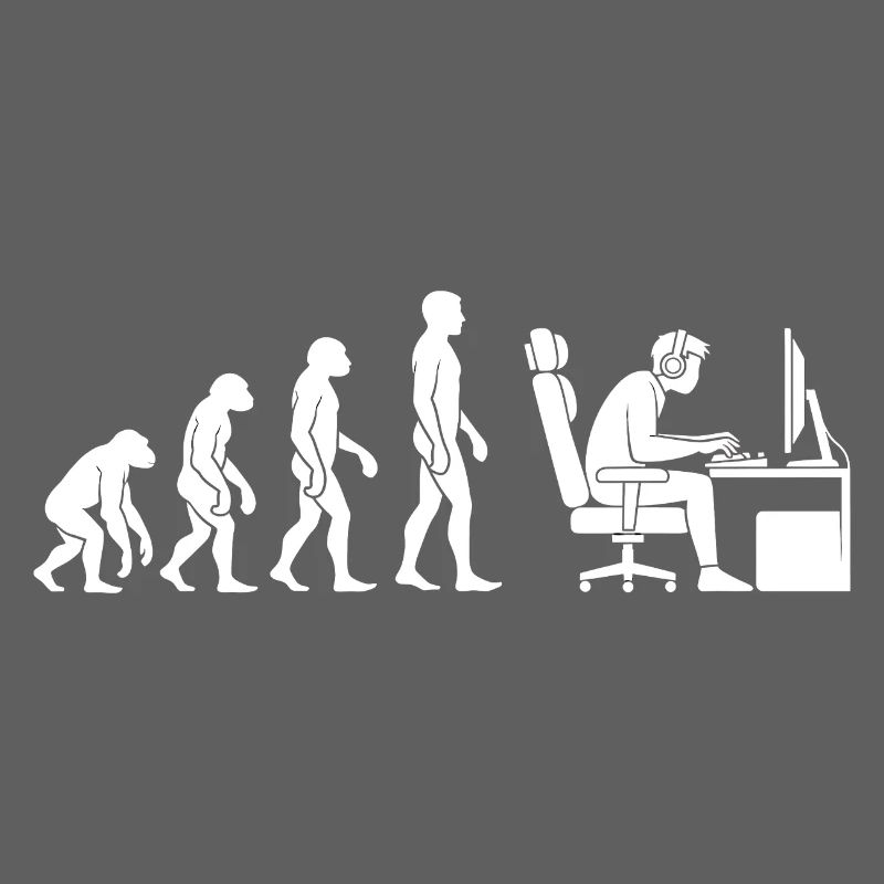 Evolution ends at the desk