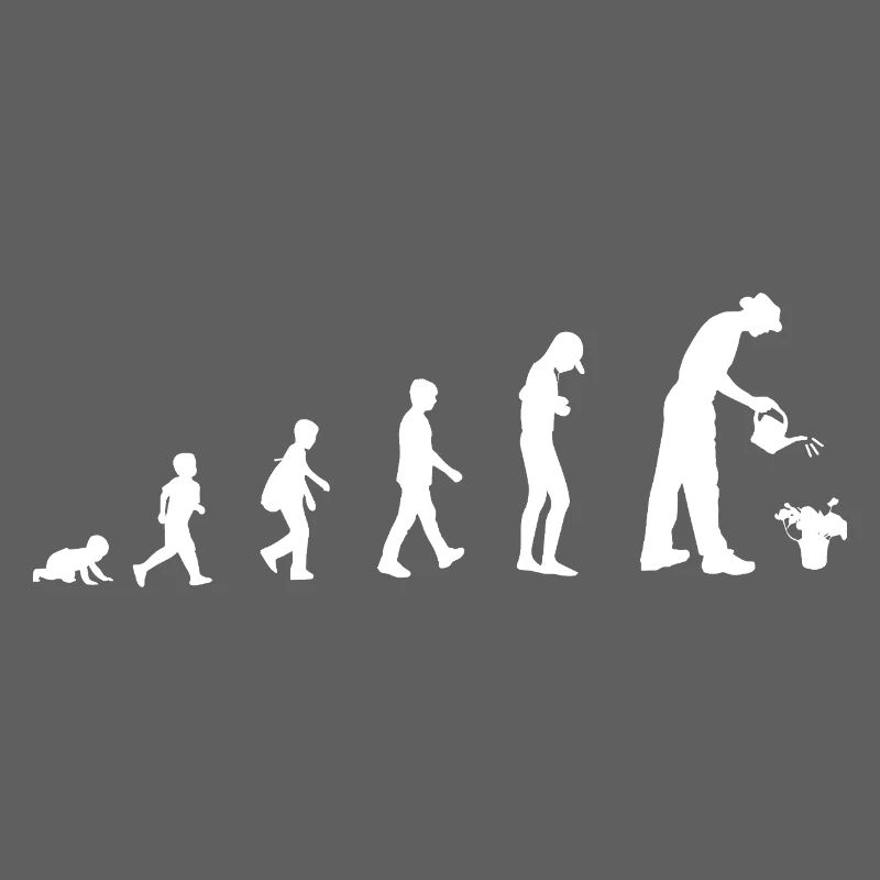 Evolution from baby to gardener