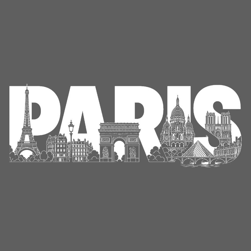 Paris France Eiffel Tower Arc de Triomphe