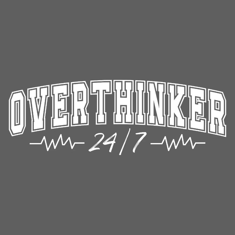 Überdenker 24/7 Herzschlag Overthinker Geschenk