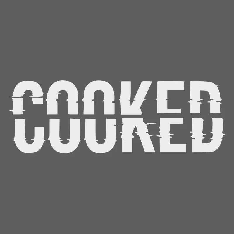 Glitch Lettering Cooked