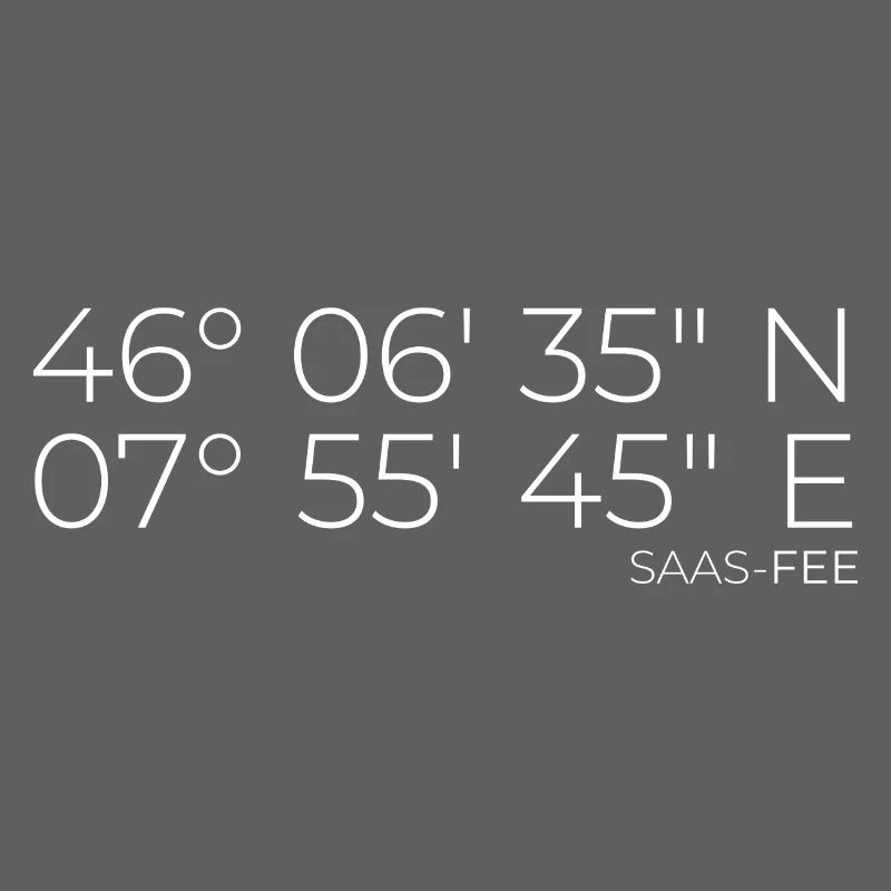 Coordinates Saas-Fee