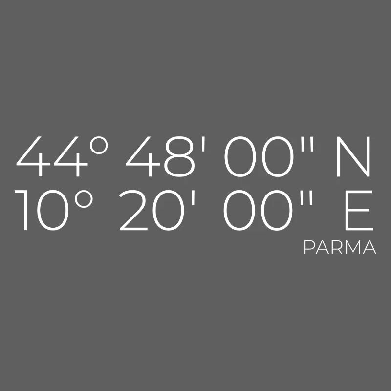 Coordinates Parma, Italy