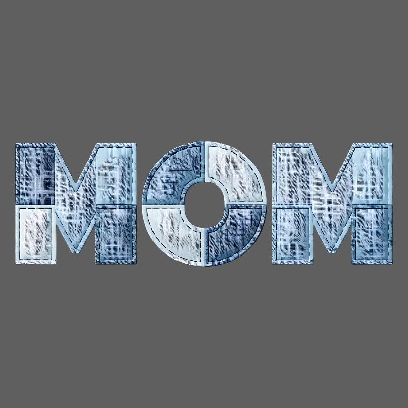 Patchwork Mom Lettering Gift for Mom