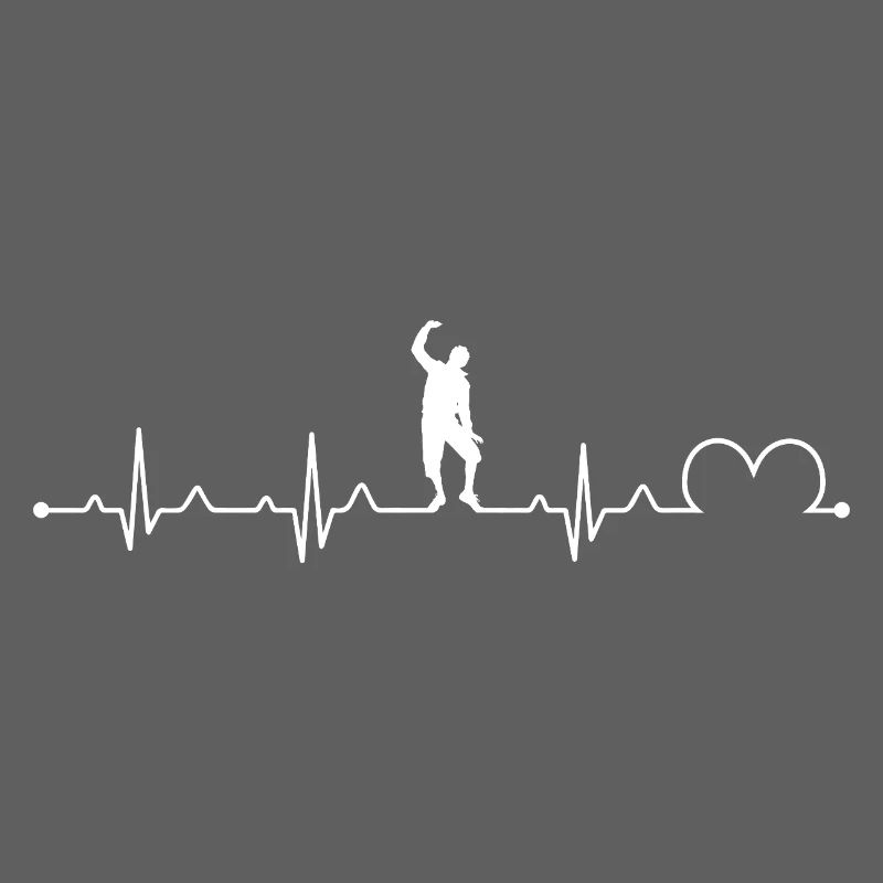 Krump Dance Heartbeat Pulse Retro Silhouette Art