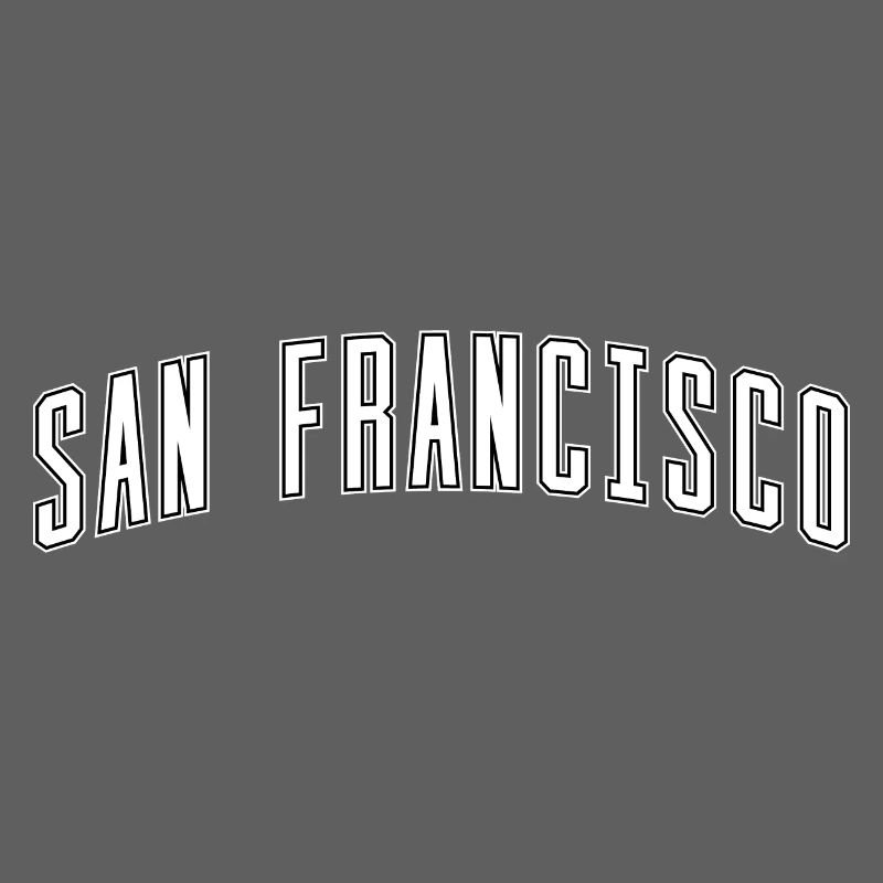 San Francisco Bogen-Schrift Design