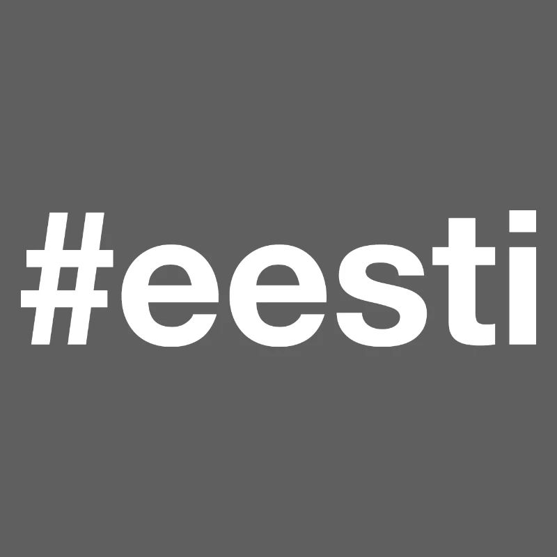 EESTI Estonia Hashtag