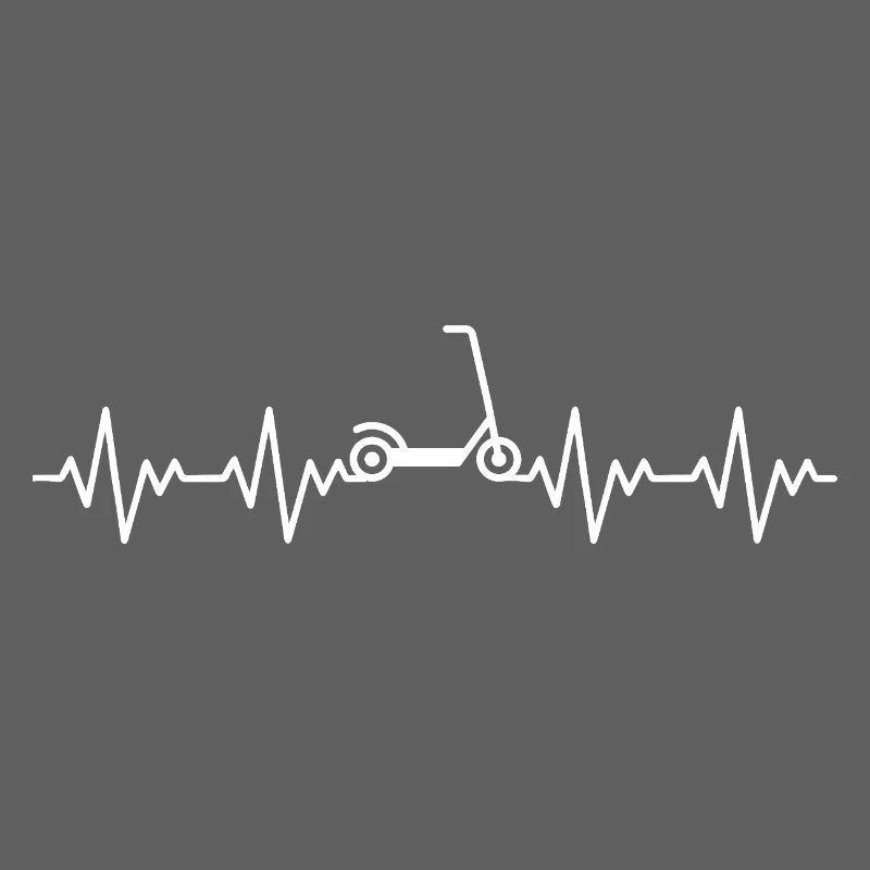 Tretroller Roller EKG Herzschlag Herzfrequenz