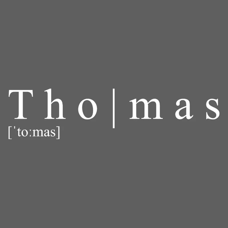 Thomas Definition Typografie
