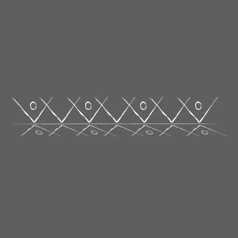 Line pattern with reflection