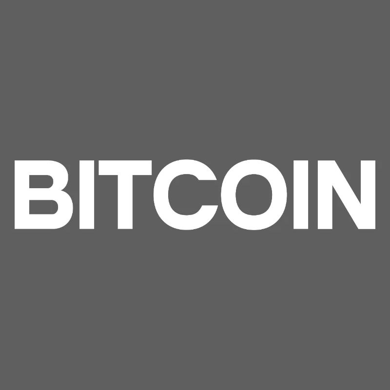 Bitcoin Statement – Minimal Typography