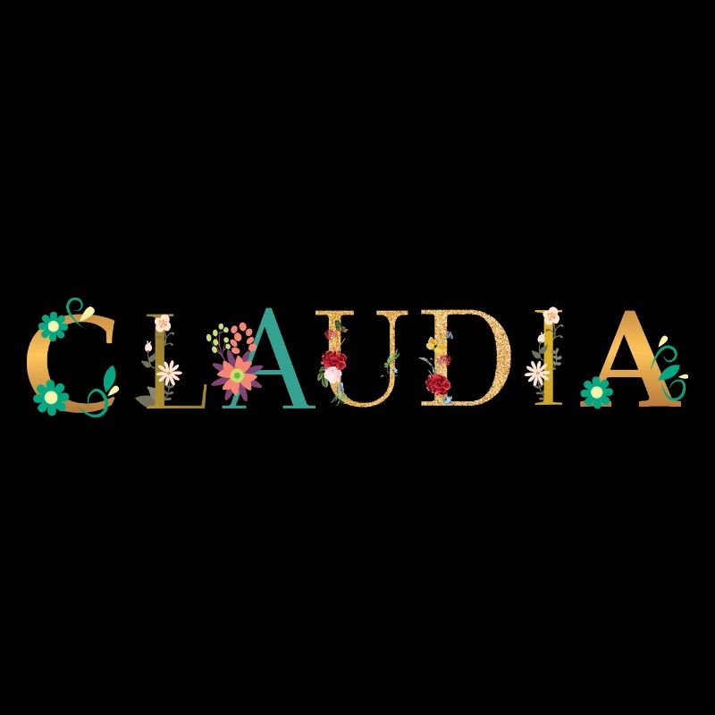 Le nom de CLAUDIA est fleuri