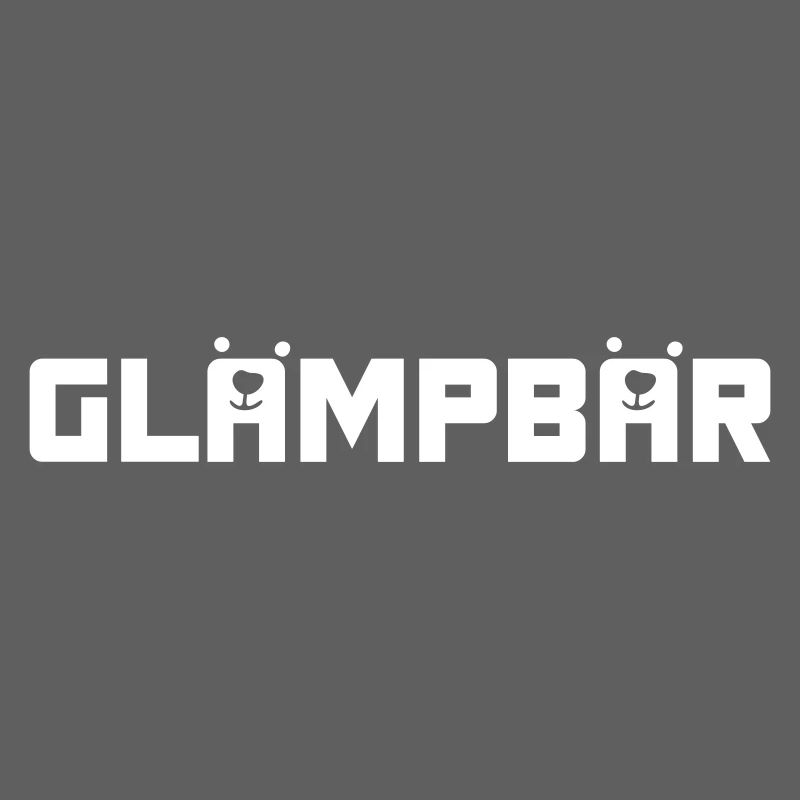 Glamper Camper Camping Bär weiß coole Sprüche Fan