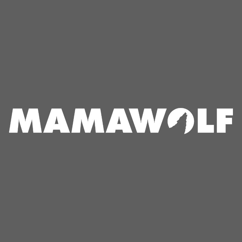 Lettrage blanc Mamawolf