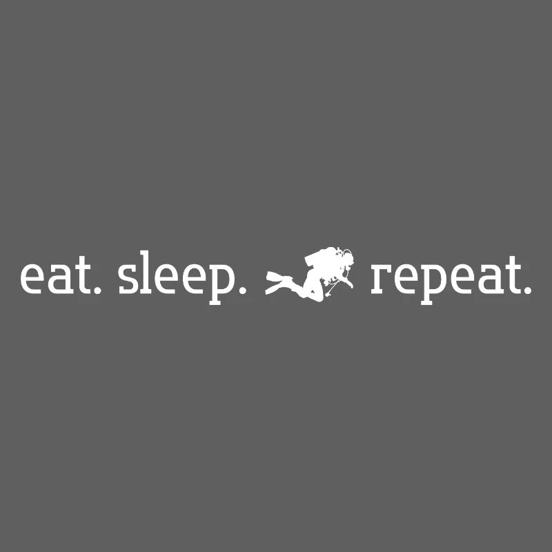 manger. dormir. plonger. répéter