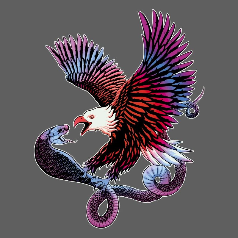 Aigle et serpent