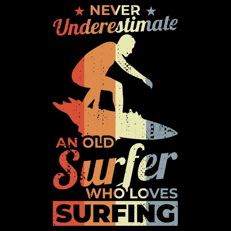 Unterschätze Sie nie einen alten Surfer