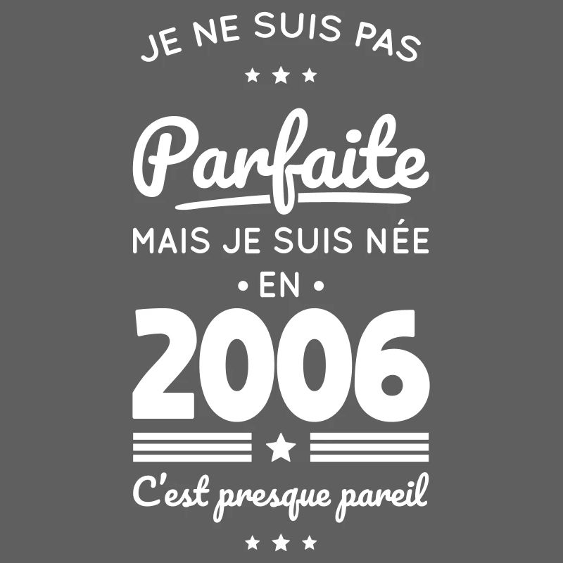 Née en 2006 – Pas parfaite mais presque