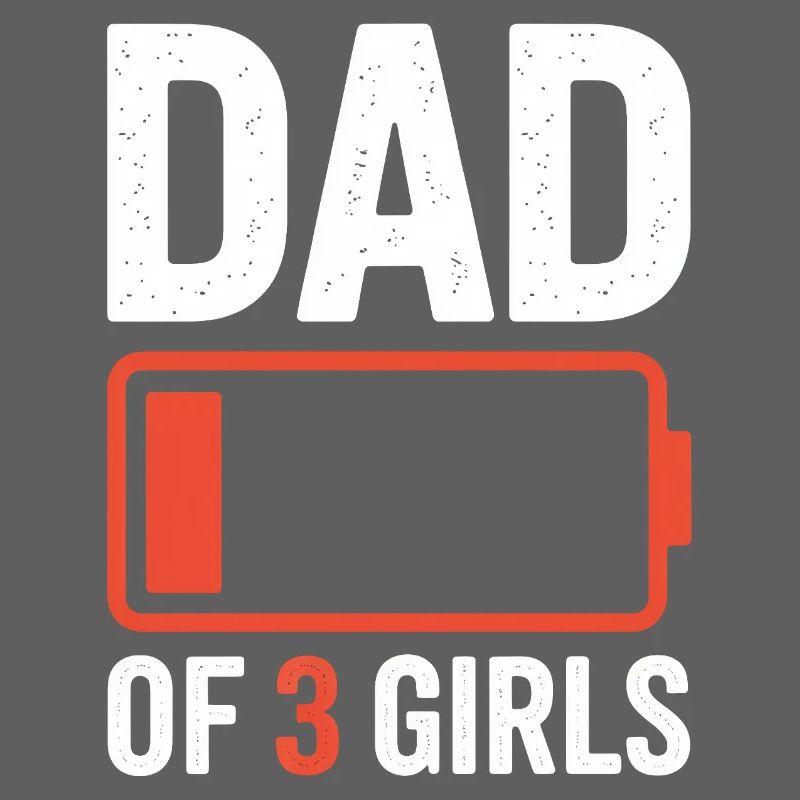 Vater von 3 Mädchen Battery Tee