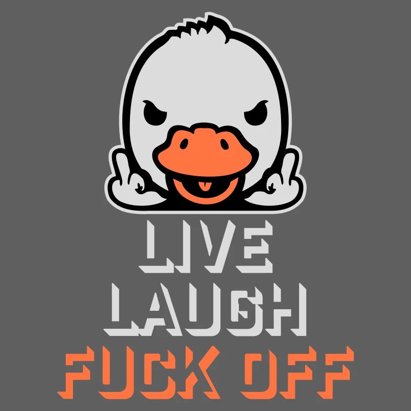 Goose Live Laugh Duck Off Sunglasses Middle Finger