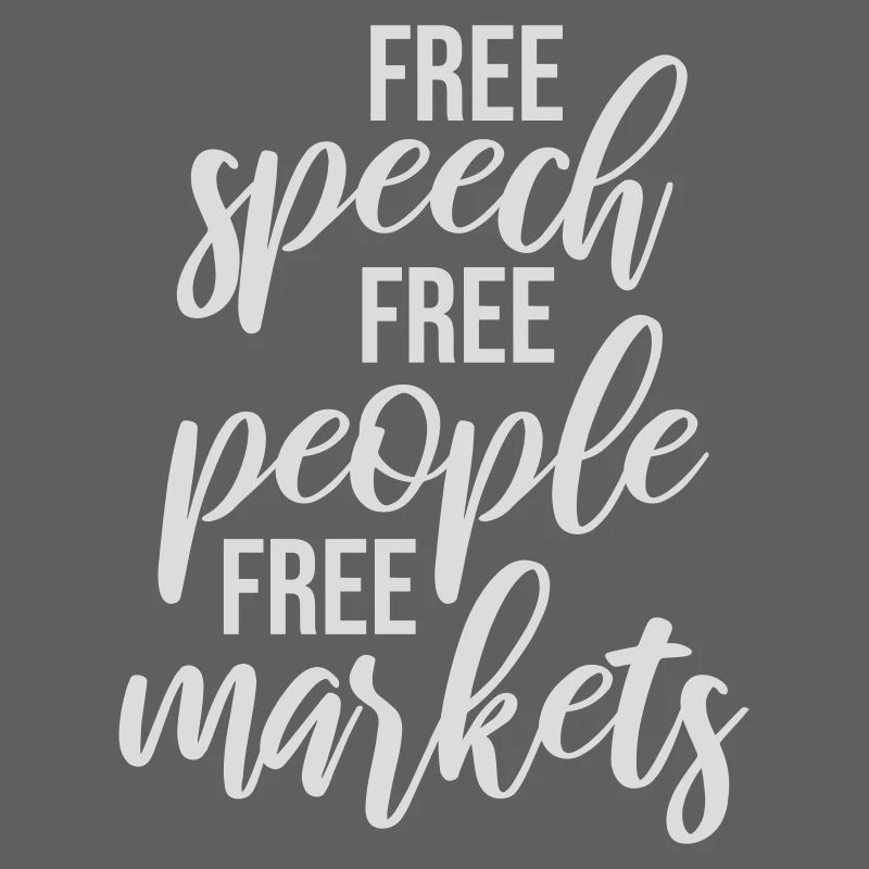 Marché de la liberté d’expression Peuple Libertarian Freedom Logo