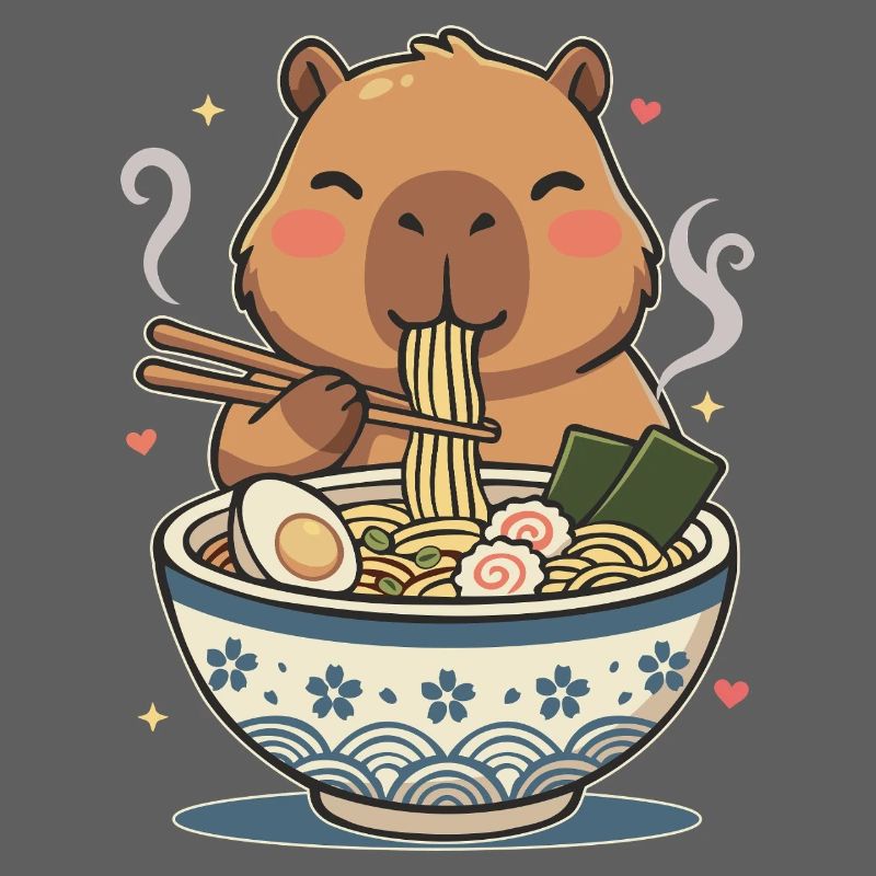 Ramen Cute Kawaii Capybara