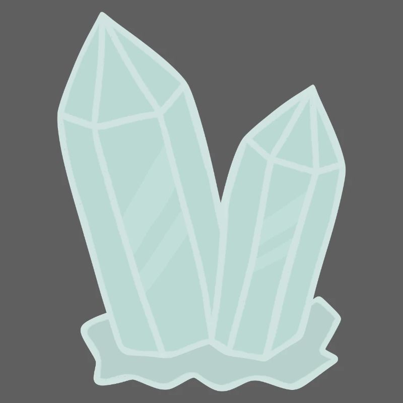 Illustration de géode d’amas de cristal