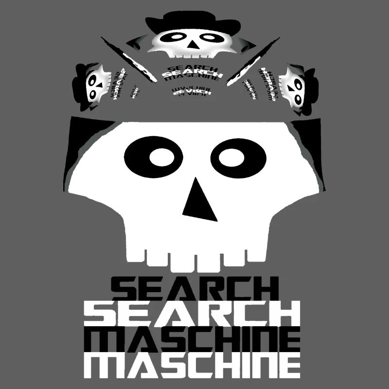 Skull Search Engine Logo Shirt Computer Science Design