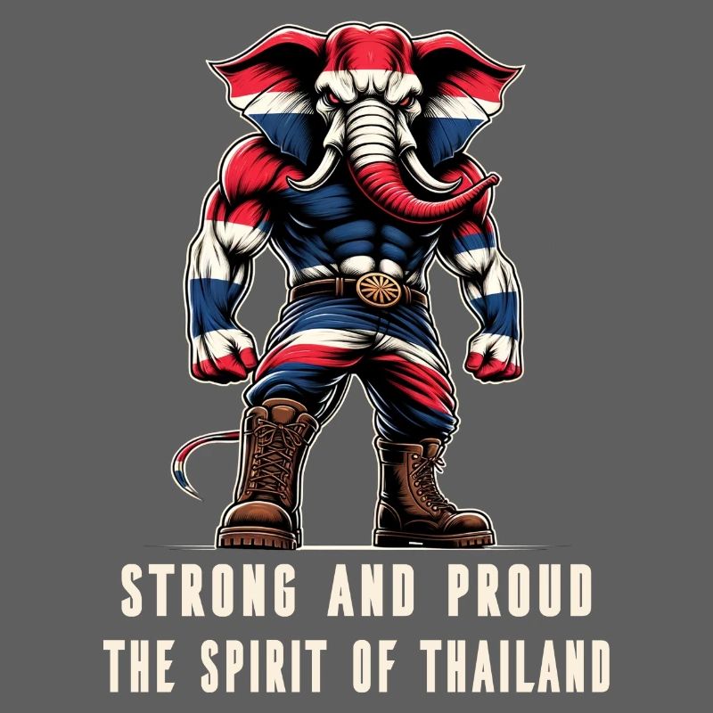 Drapeau de la Thaïlande, éléphant