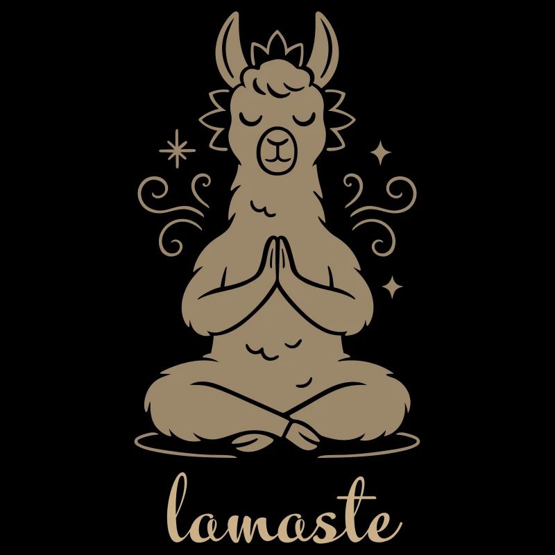 Yoga Lamaste - Meditating Lama