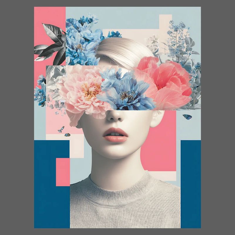 Abstract floral femininity