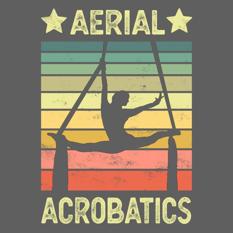 Aerial acrobatics vertical cloth