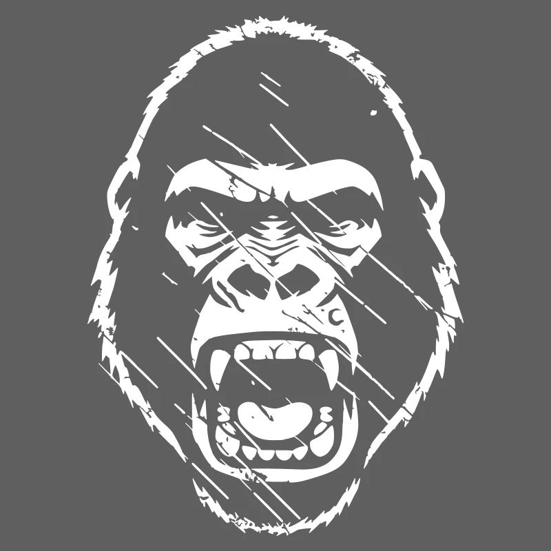 Furious Gorilla Stenchil Grunge vector_path130