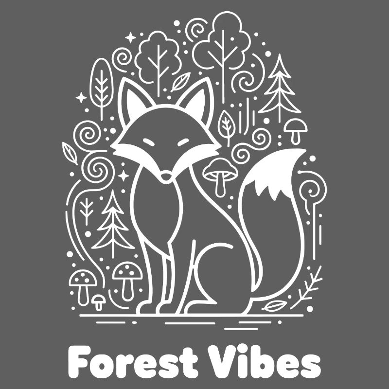 Renard des forêts dans la forêt nuageuse