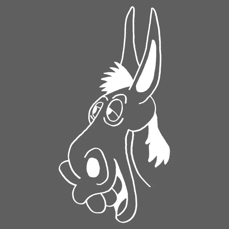 White donkey