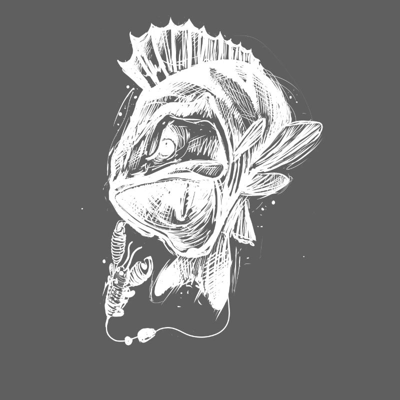 Poisson de vie ! - Tshirt de pêche Perch Attack / Z