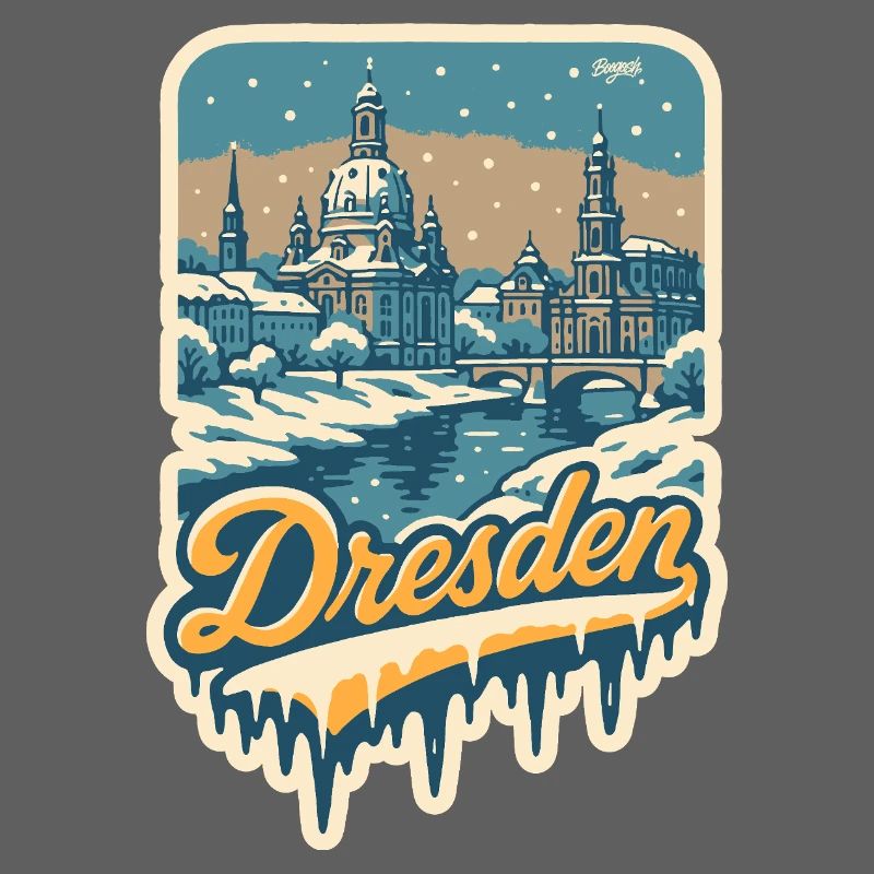 Wintry Dresden – Old Town in the Snow