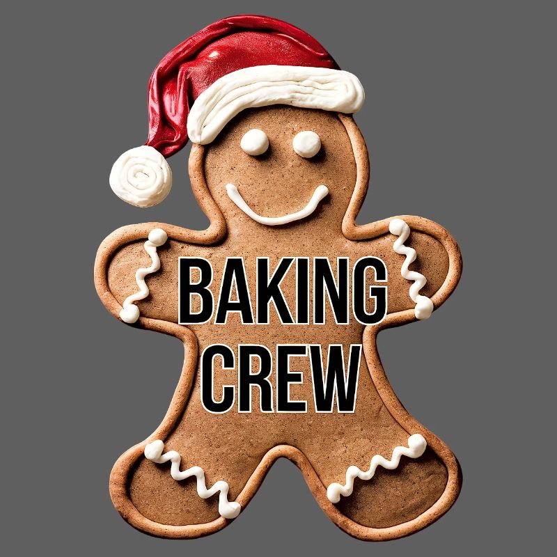 Baking Crew Gingerbread Man Christmas Baking