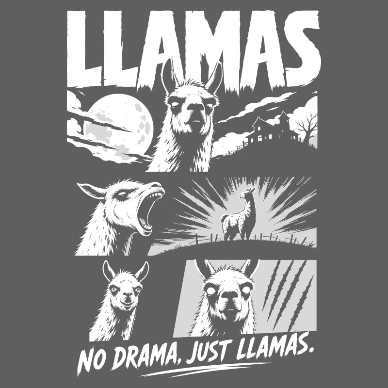 Lamas Horror Comic Pas de drame Art