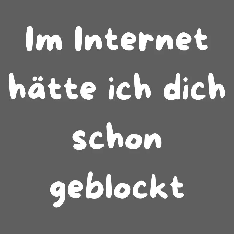 Schon geblockt Netz Meme Text