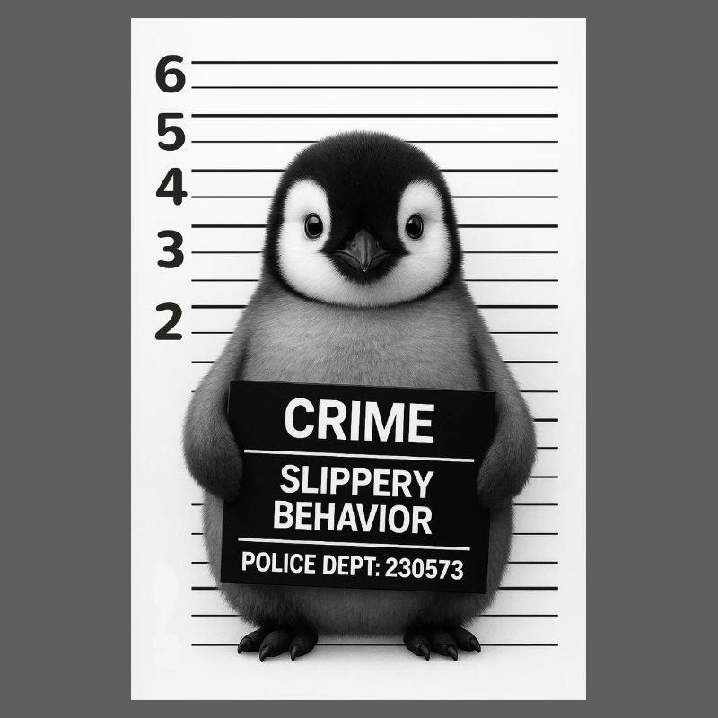 Penguin in the interrogation – Slippery on it